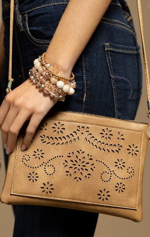 Praline Laser Cut Whimsical Crossbody handbags urbanista 