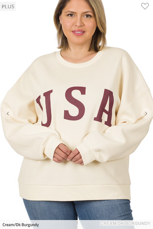 USA Relaxed Fit Sweatshirt
