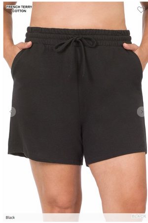 SALE- Lazy Days French Terry Drawstring Shorts *PROMO*