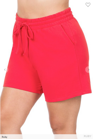 SALE- Lazy Days French Terry Drawstring Shorts *PROMO*