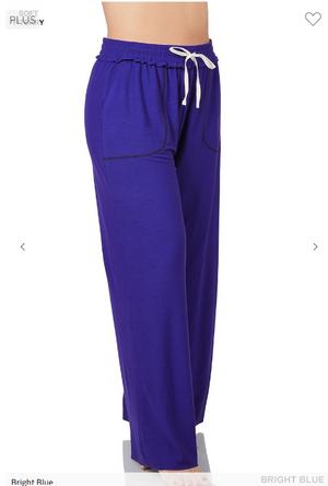 SALE- Pocket Stitch Wide Leg Lounge Pants