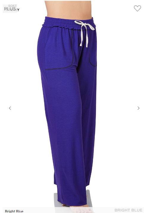 SALE- Pocket Stitch Wide Leg Lounge Pants