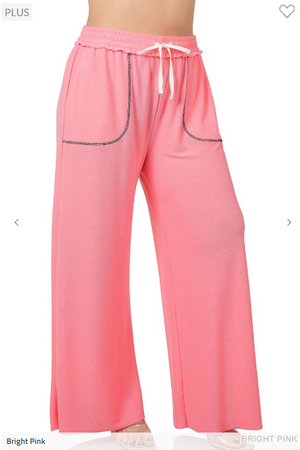 SALE- Pocket Stitch Wide Leg Lounge Pants