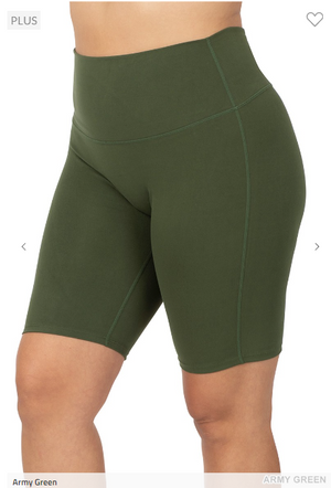 Athletic High Waisted "No Crotch Seam" Biker Shorts