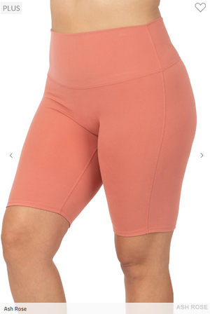 Athletic High Waisted "No Crotch Seam" Biker Shorts