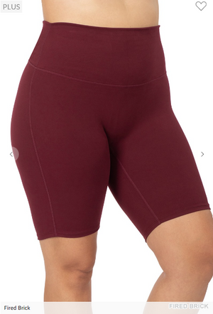 Athletic High Waisted "No Crotch Seam" Biker Shorts