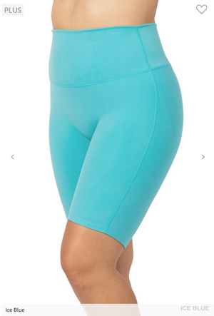 Athletic High Waisted "No Crotch Seam" Biker Shorts