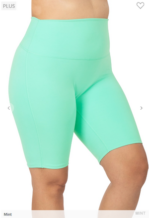 Athletic High Waisted "No Crotch Seam" Biker Shorts