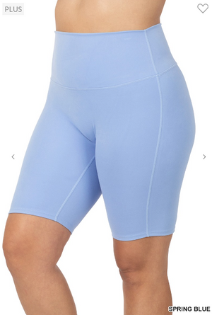 Athletic High Waisted "No Crotch Seam" Biker Shorts