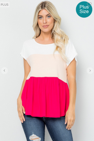 Tiers of Joy Colorblock Shaping Top