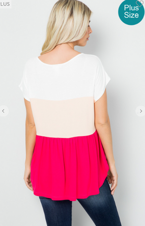 Tiers of Joy Colorblock Shaping Top