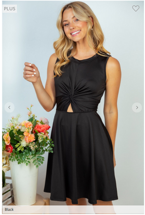Absolute Allure Black Peekaboo Dress