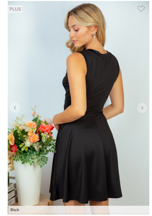 Absolute Allure Black Peekaboo Dress