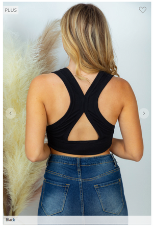 Cropped X Back Top/Bralette