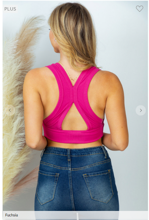Cropped X Back Top/Bralette