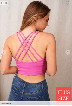 Multi-Tasker Strappy Back Crop Top