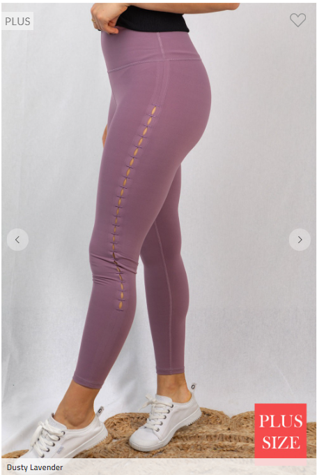 SALE- Such a Stitch Solid Color Side-Stitched Leggings