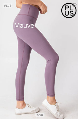 High Waist Boutique Butter Leggings (more colors!) leggings Stacked - Fashion for Curves 