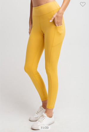 High Waist Plus Size Pocket Leggings (more colors!) leggings Stacked - Fashion for Curves 