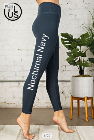 High Waist Boutique Butter Leggings (more colors!) leggings Stacked - Fashion for Curves 