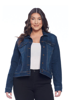 DARKWASH STRETCH DENIM JACKET jackets enjean 