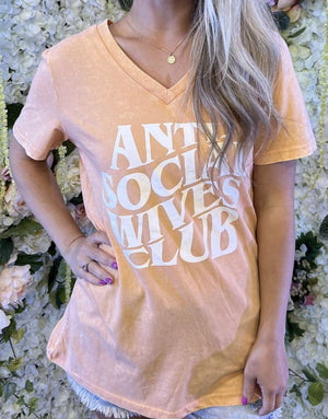 Anti-Social Wives Club Mineral Wash Tee Graphic Tees SEW IN LOVE 