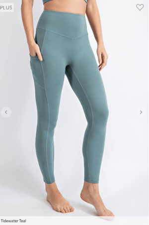 Plus Size "No Crotch Seam" Butter Pocket Leggings