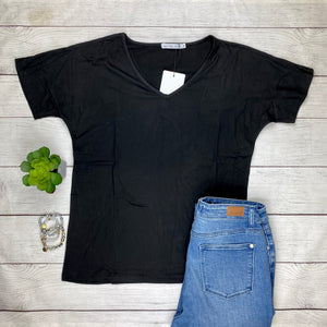 BRUSHED + BREEZY RELAXED TEE (SOLIDS) SHORT SLEEVE TOPS Michelle Mae 
