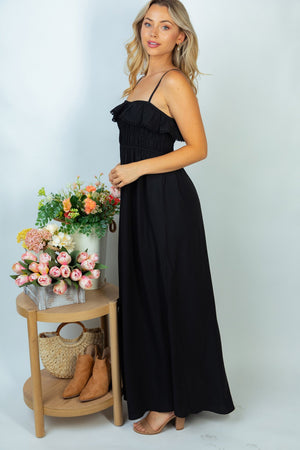 SALE- Ruffle Top Girly Maxi Dress (2 colors)