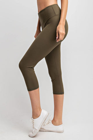 Buttery Soft Capri Length Leggings-8- Legging/Lounge/Bralette-rae mode-Styled by Stacked - A Plus Size Women's Boutique in Lakeville, MN