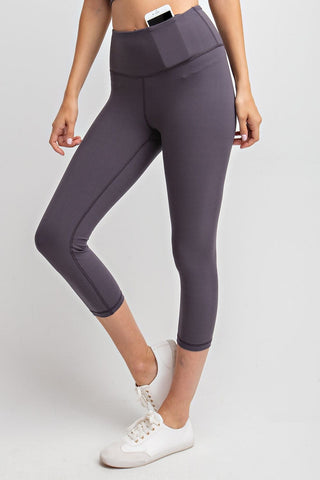 Buttery Soft Capri Length Leggings-8- Legging/Lounge/Bralette-rae mode-Styled by Stacked - A Plus Size Women's Boutique in Lakeville, MN