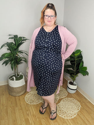 Call It a Tie Button Front Midi Dress (5 colors)-11- Dress/Romp/Jump-Michelle Mae-Styled by Stacked - A Plus Size Women's Boutique in Lakeville, MN