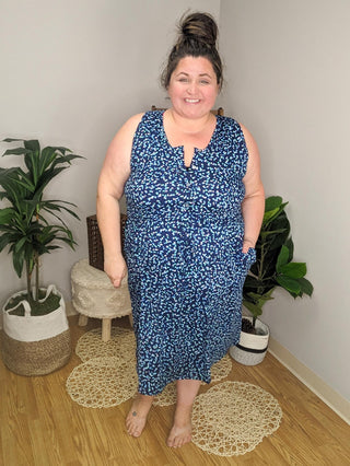 Call It a Tie Button Front Midi Dress (5 colors)-11- Dress/Romp/Jump-Michelle Mae-Styled by Stacked - A Plus Size Women's Boutique in Lakeville, MN