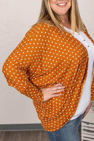Polka Dot Brushed Cocoon Cardigans CARDIGAN Michelle Mae 