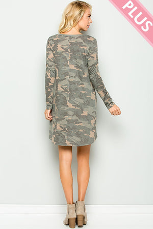 Make You Jump Camo Dress dresses sweet lovely by jen 