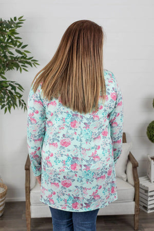Triple Stretch Open Cardigan (Prints) CARDIGANS Michelle Mae 
