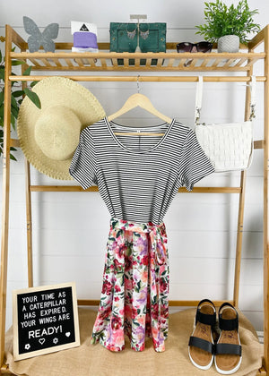 Secret Garden Flirty Tie Dress Dresses Michelle Mae 