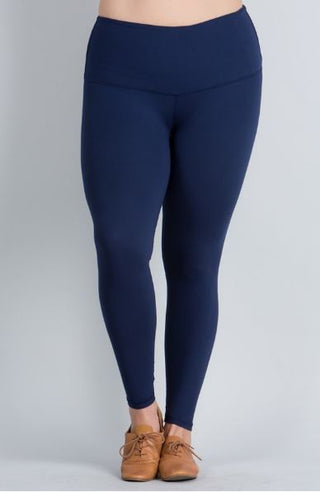 High Waist Boutique Butter Leggings (more colors!) leggings Stacked - Fashion for Curves 