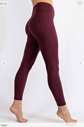 Plus Size "No Crotch Seam" Butter Pocket Leggings-8- Legging/Lounge/Bralette-rae mode-Styled by Stacked - A Plus Size Women's Boutique in Lakeville, MN