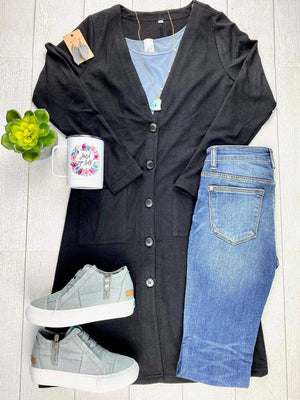 She's So Classic Solid Duster (more colors!) CARDIGANS Michelle Mae 