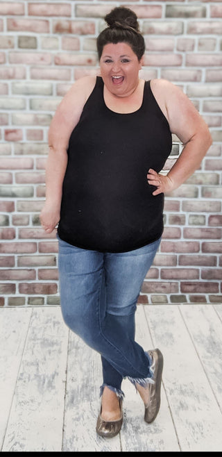 Reversible Wide Strap Long Tank (24 COLORS)-5- Year Round Underlayers-YELETE-Styled by Stacked - A Plus Size Women's Boutique in Lakeville, MN