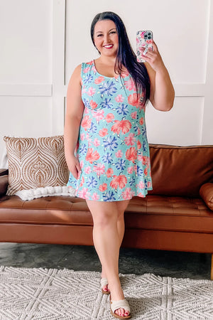 SALE- That Figures A-Line Floral Dress
