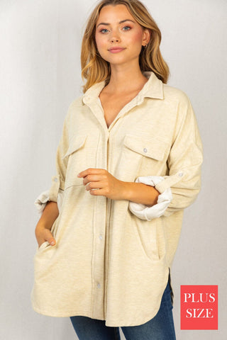 By the Fire Softest Shirket LONG SLEEVE TOPS WHITE BIRCH 