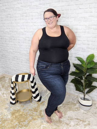 OG STYLE Wide Strap Long Tank-5- Year Round Underlayers-dynamic fashion-Styled by Stacked - A Plus Size Women's Boutique in Lakeville, MN
