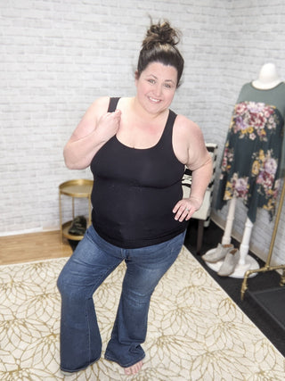 OG STYLE Wide Strap Long Tank-5- Year Round Underlayers-dynamic fashion-Styled by Stacked - A Plus Size Women's Boutique in Lakeville, MN
